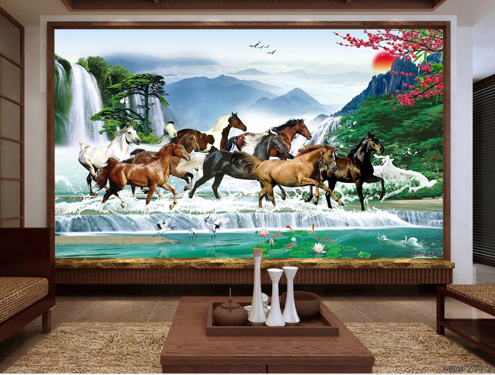 Tranh bát mã MBM-005KG